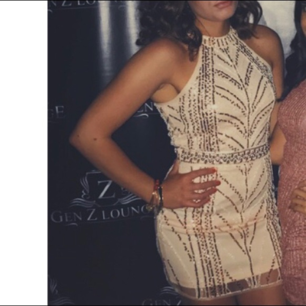 sequence mini party dress